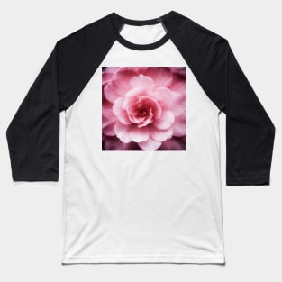 Soft Pink Flower Baseball T-Shirt